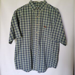 Carhartt Mens Shirt Size M Color Plaid Green Yellow Black